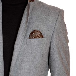 Men's anthracite tweed jacket